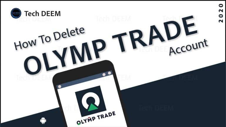 How to Delete Olymp Trade Account