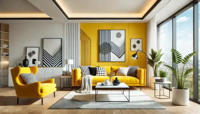 Yellow Color Themed Room Designs